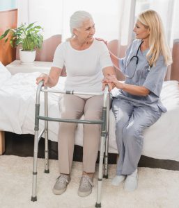 Older woman in a long term care facility, Does Medicare Cover Long Term Care. Long Term Assurance